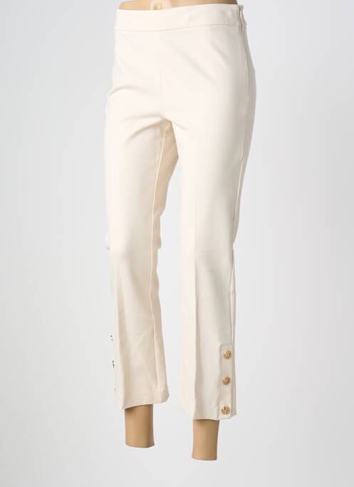 Pantacourt stretch taille normale beige TWINSET femme