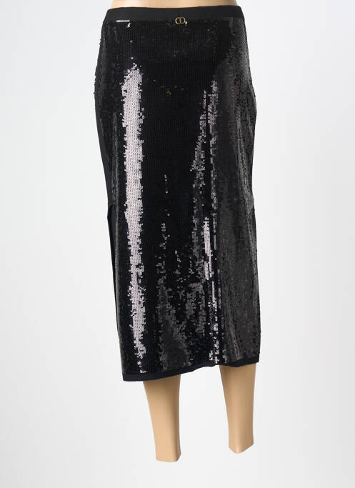 Jupe longue coupe droite noir TWINSET femme