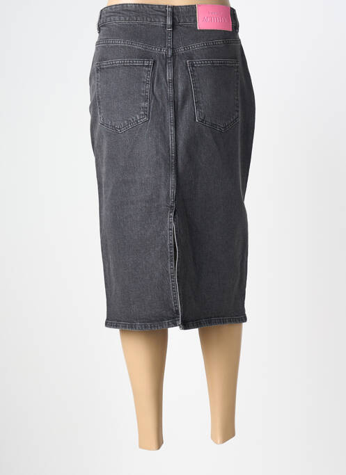 Jupe mi-longue coupe droite gris TWINSET femme