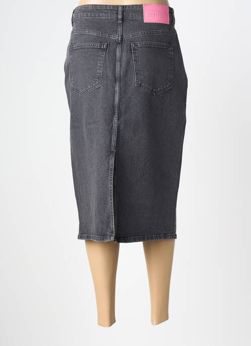 Jupe mi-longue coupe droite gris TWINSET femme