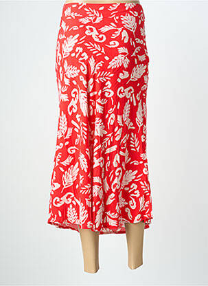 Jupe longue coupe droite rouge ÉTYMOLOGIE femme