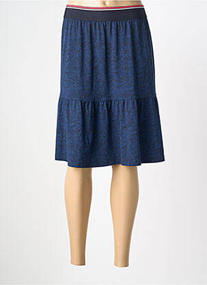 Jupe mi-longue stretch bleu CECIL femme