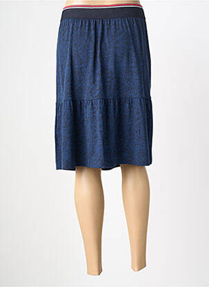 Jupe mi-longue stretch bleu CECIL femme