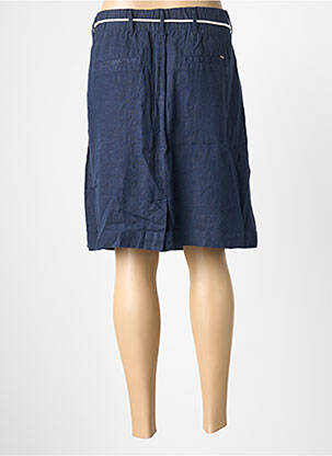 Jupe mi-longue coupe droite bleu CECIL femme