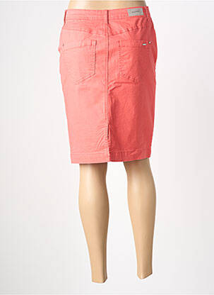 Jupe mi-longue coupe droite orange BRANDTEX femme
