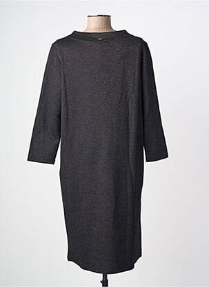 Robe mi-longue manches longues manches longues noir STREET ONE femme