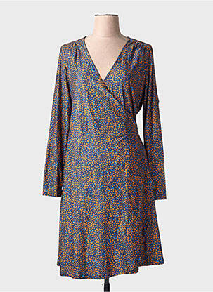 Robe mi-longue manches longues manches longues orange LA FIANCÉE femme