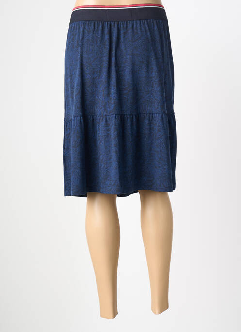 Jupe mi-longue stretch bleu CECIL femme