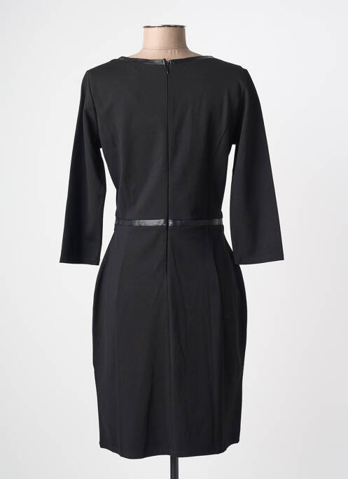 Robe mi-longue manches 3/4 manches 3/4 noir SURKANA femme