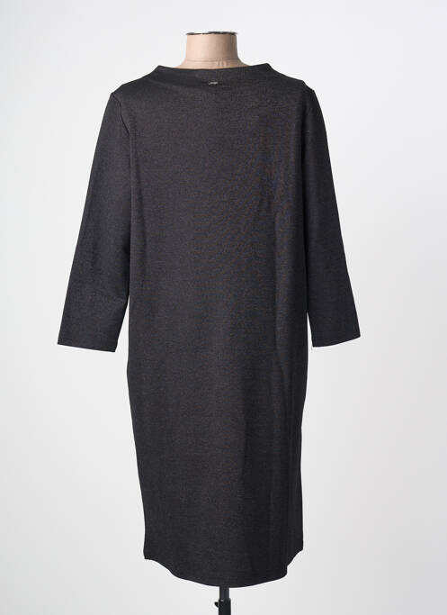 Robe mi-longue manches longues manches longues noir STREET ONE femme