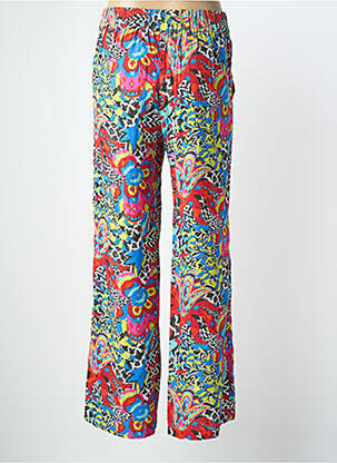 Pantalon large tissage popeline taille haute bleu LA FIANCÉE femme