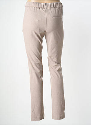 Pantalon slim taille élastique taille normale beige BRANDTEX femme