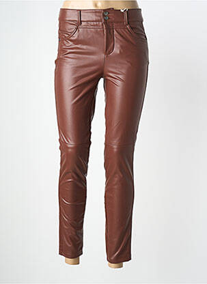 Pantalon slim stretch taille normale marron STREET ONE femme