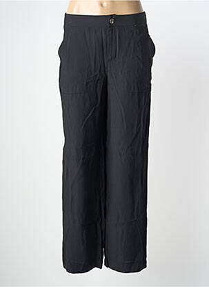 Pantalon droit tissage popeline taille normale noir STREET ONE femme