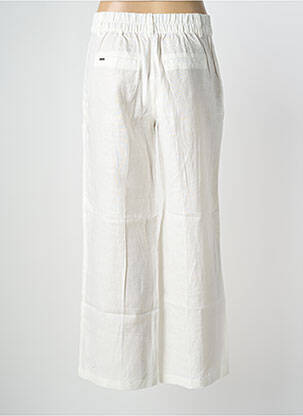 Pantalon large fermeture zippée sous rabat boutonné taille normale blanc STREET ONE femme