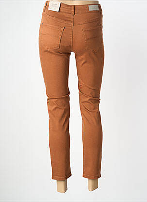 Pantalon 7/8 stretch taille normale marron COPENHAGEN femme
