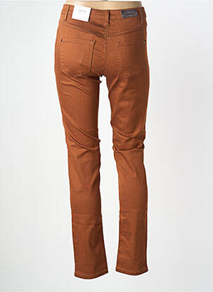 Pantalon slim stretch taille normale marron BRANDTEX femme