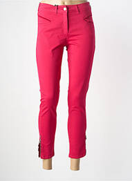 Pantalon 7/8 taille haute taille haute rose PAUL BRIAL femme