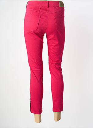 Pantalon 7/8 taille haute taille haute rose PAUL BRIAL femme