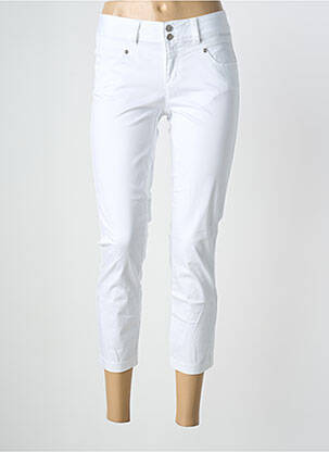 Pantalon 7/8 stretch taille normale blanc STREET ONE femme