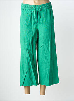 Pantacourt taille élastique taille normale vert CECIL femme