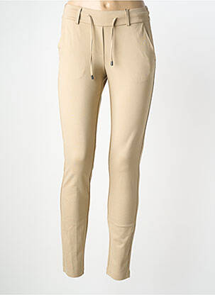 Pantalon slim taille élastique taille normale beige COPENHAGEN femme