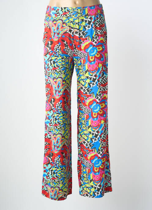 Pantalon large tissage popeline taille haute bleu LA FIANCÉE femme