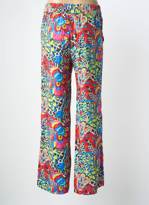 Pantalon large tissage popeline taille haute bleu LA FIANCÉE femme