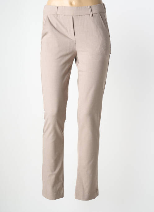 Pantalon slim taille élastique taille normale beige BRANDTEX femme