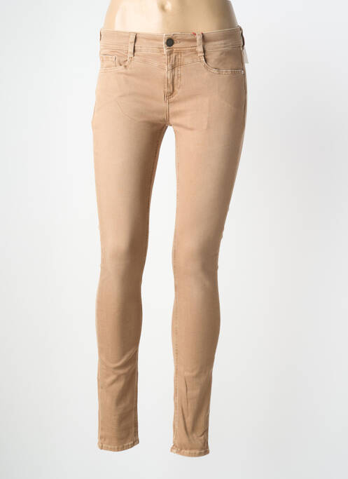 Pantalon slim stretch taille normale marron STREET ONE femme