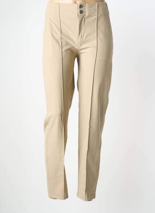 Pantalon slim taille élastique taille normale beige STREET ONE femme