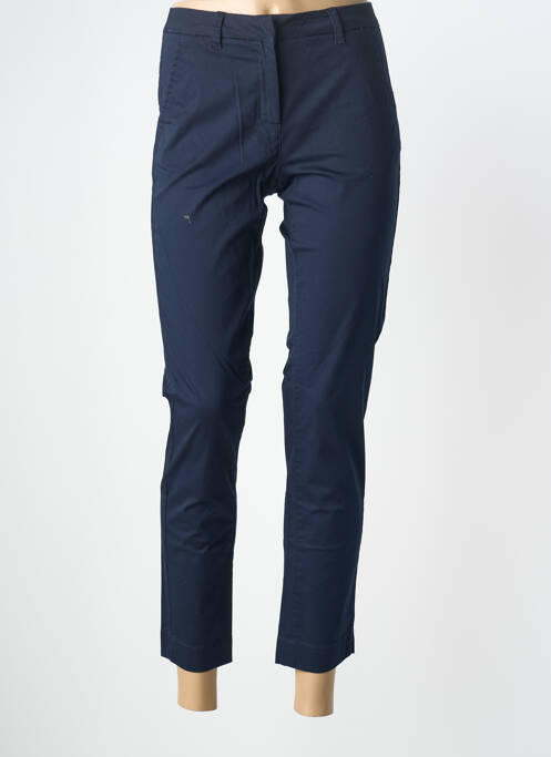 Pantalon 7/8 stretch taille normale bleu BRANDTEX femme