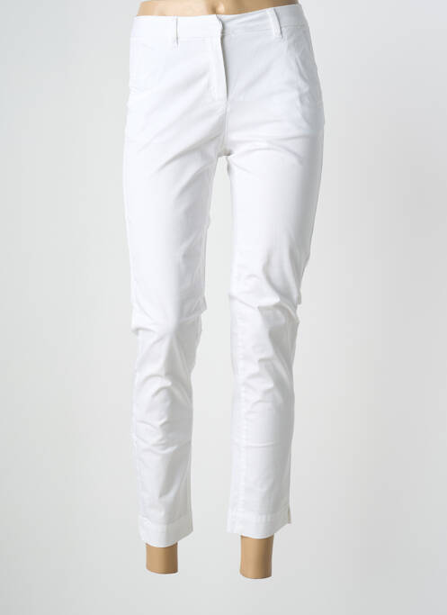 Pantalon 7/8 stretch taille normale blanc BRANDTEX femme