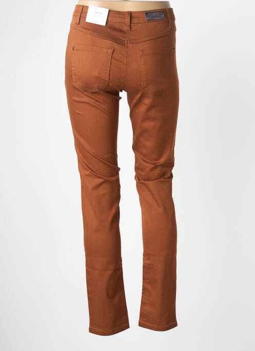 Pantalon slim stretch taille normale marron BRANDTEX femme