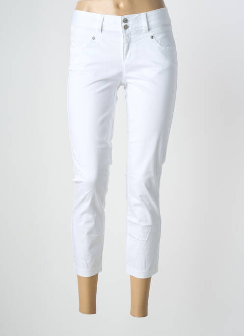 Pantalon 7/8 stretch taille normale blanc STREET ONE femme