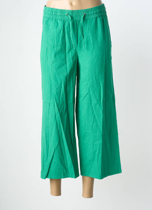 Pantacourt taille élastique taille normale vert CECIL femme