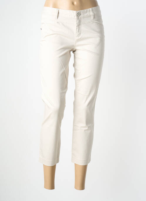 Pantacourt stretch taille normale beige STREET ONE femme