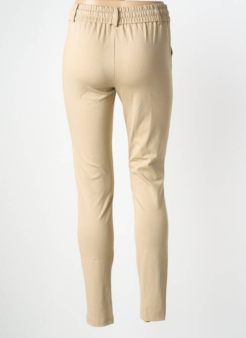 Pantalon slim taille élastique taille normale beige COPENHAGEN femme
