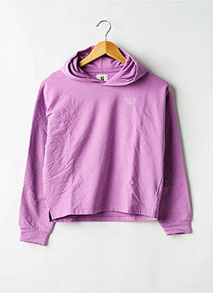 Sweat-shirt à capuche coupe droite manches longues violet GARCIA fille