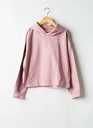 Sweat-shirt à capuche coupe droite manches longues rose GARCIA fille