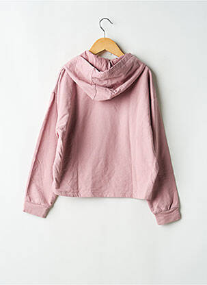 Sweat-shirt à capuche coupe droite manches longues rose GARCIA fille