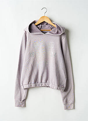 Sweat-shirt à capuche manches longues manches longues violet IKKS fille