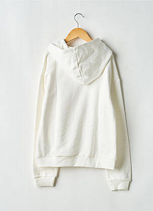 Sweat-shirt à capuche manches longues manches longues blanc ONLY fille