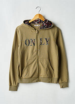 Veste casual resserrée sur le bas vert ONLY fille