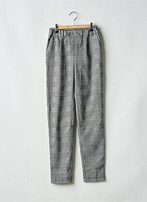 Pantalon droit poches taille élastique gris ONLY fille