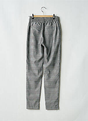 Pantalon droit poches taille élastique gris ONLY fille