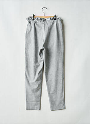 Pantalon droit poches taille élastique gris IKKS fille
