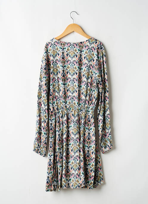 Robe mi-longue col rond manches longues blanc GARCIA fille
