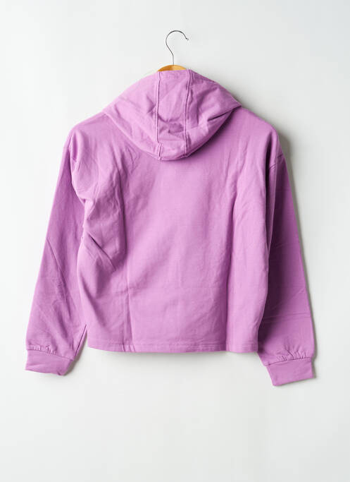 Sweat-shirt à capuche coupe droite manches longues violet GARCIA fille