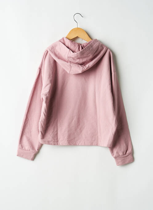 Sweat-shirt à capuche coupe droite manches longues rose GARCIA fille